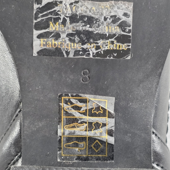 Jeffery Campbell Taggart Ankle Bootie Boot Black Leather Cutout Wmn's 8 - Picture 9 of 9